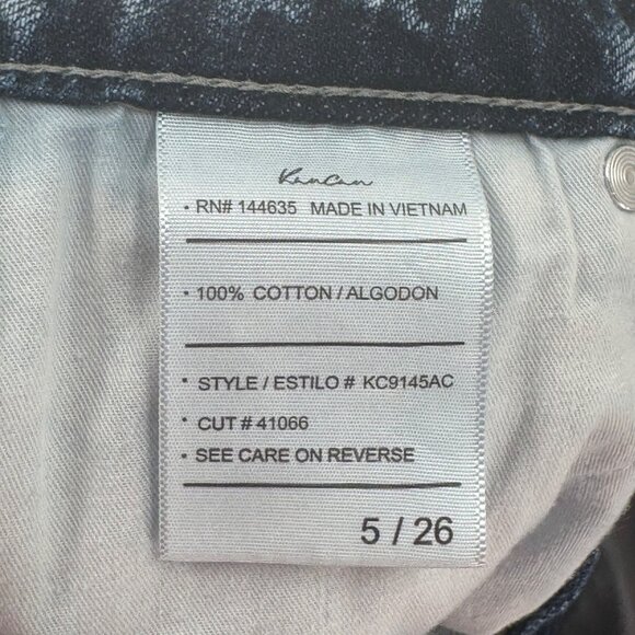 KanCan Distressed Stone Washed Denim Shorts Womens Size 5/26 - Picture 3 of 6